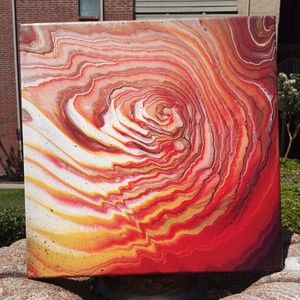 Acrylic hand painted  Abstract art